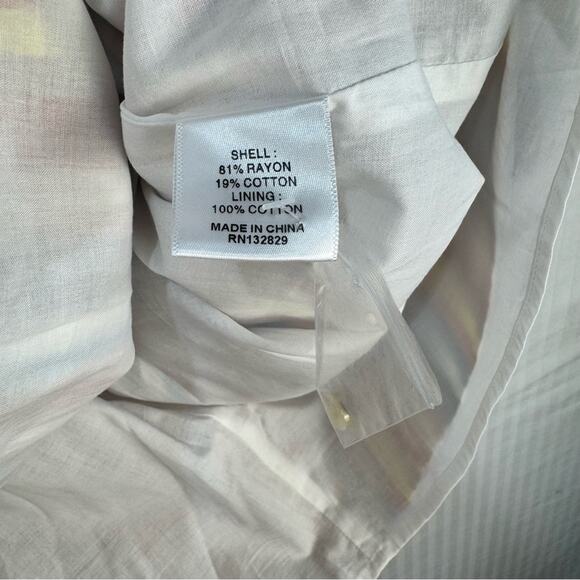 Shaycation x Revolve Elsie Mini Dress Rainbow Striped Button-Down Size X-Large - Picture 6 of 6